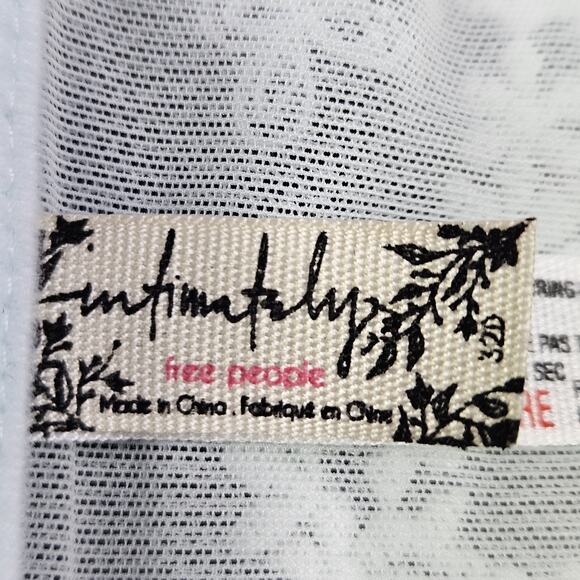 Intimately Free People Daydreamer Bra 32D Lace Underwire Unlined Ice Fog Sheer - Picture 12 of 16